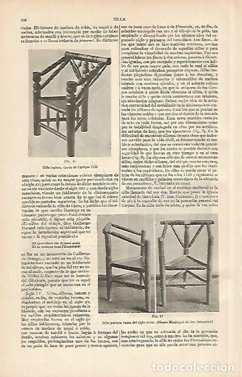Cartoline: LAMINA ESPASA 2581: Silla inglesa de epoca de Enrique VIII - Varios Autores