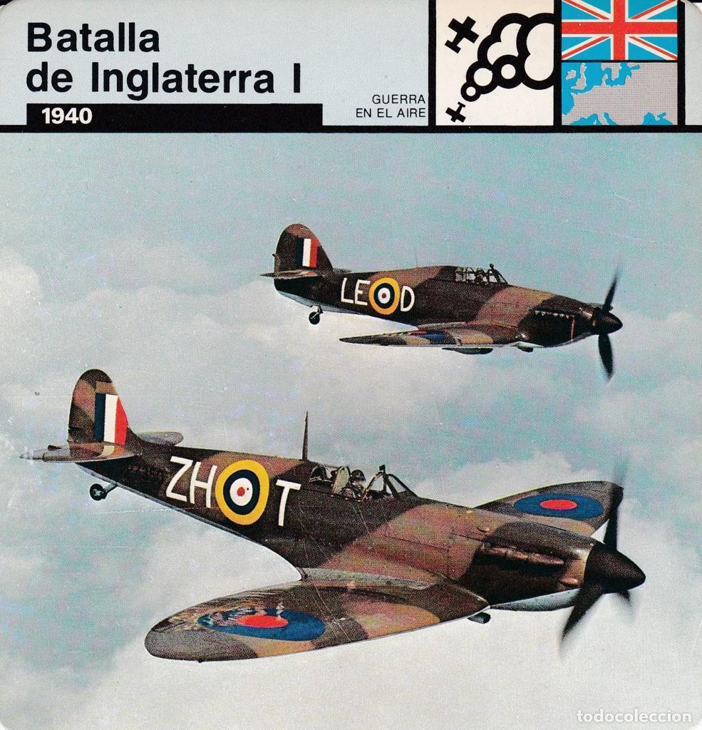 Cartes Postales: FICHA GUERRA EN EL AIRE: BATALLA DE INGLATERRA I. 1940 - NULL
