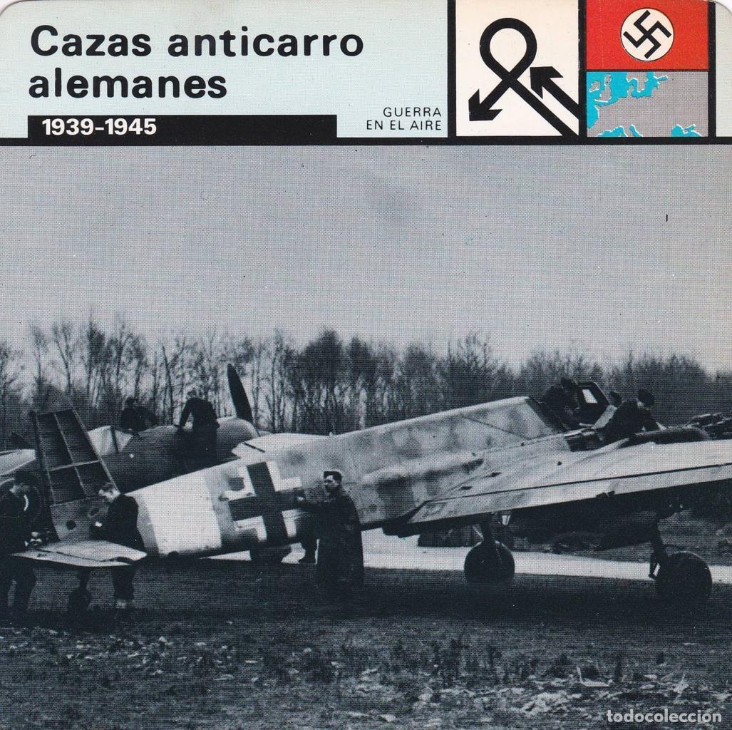 Postkarten: FICHA GUERRA EN EL AIRE: CAZAS ANTICARRO ALEMANES. 1939-1945 - NULL