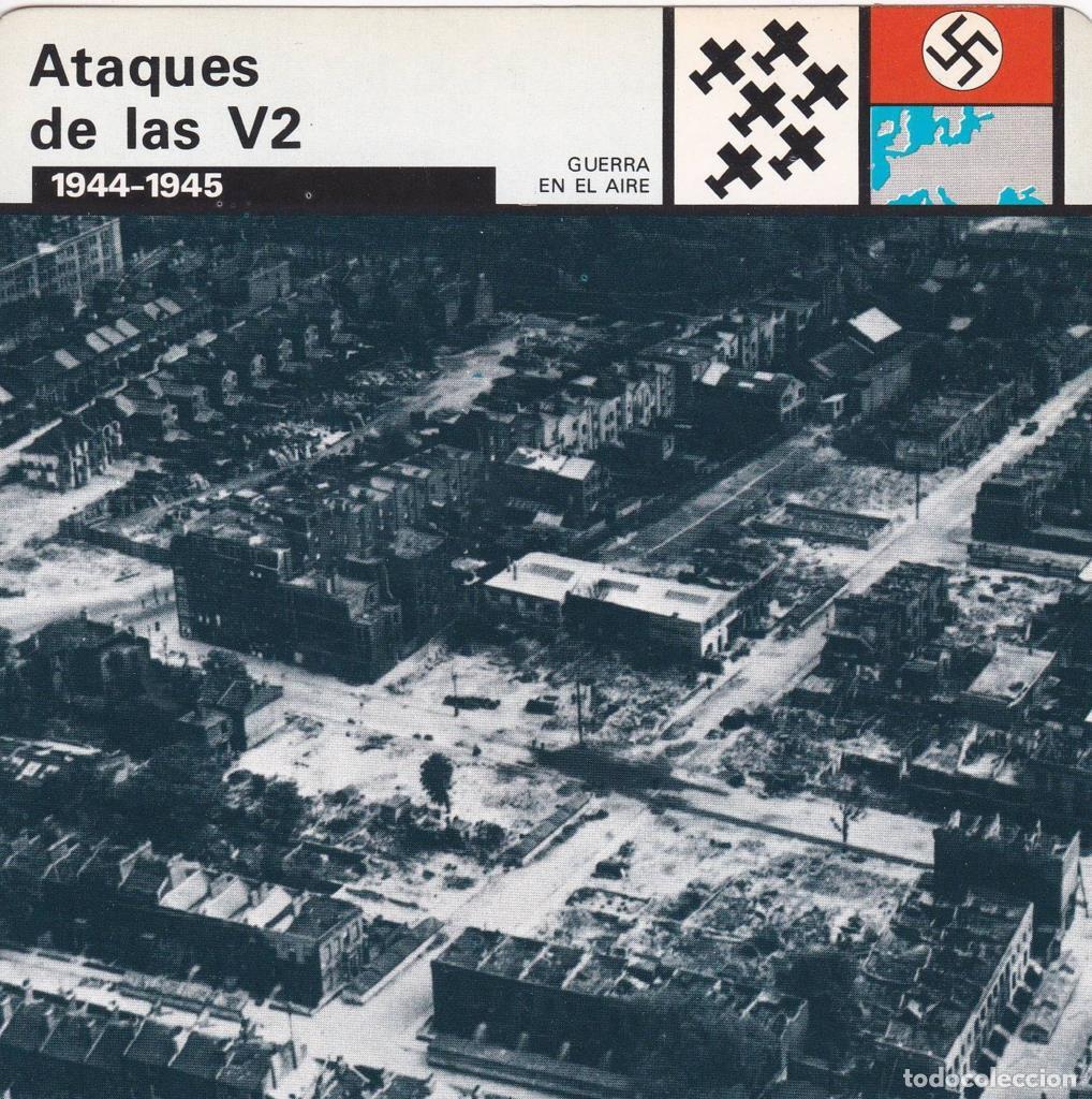 Postkarten: FICHA GUERRA EN EL AIRE: ATAQUES DE LAS V2. 1944-1945 - NULL