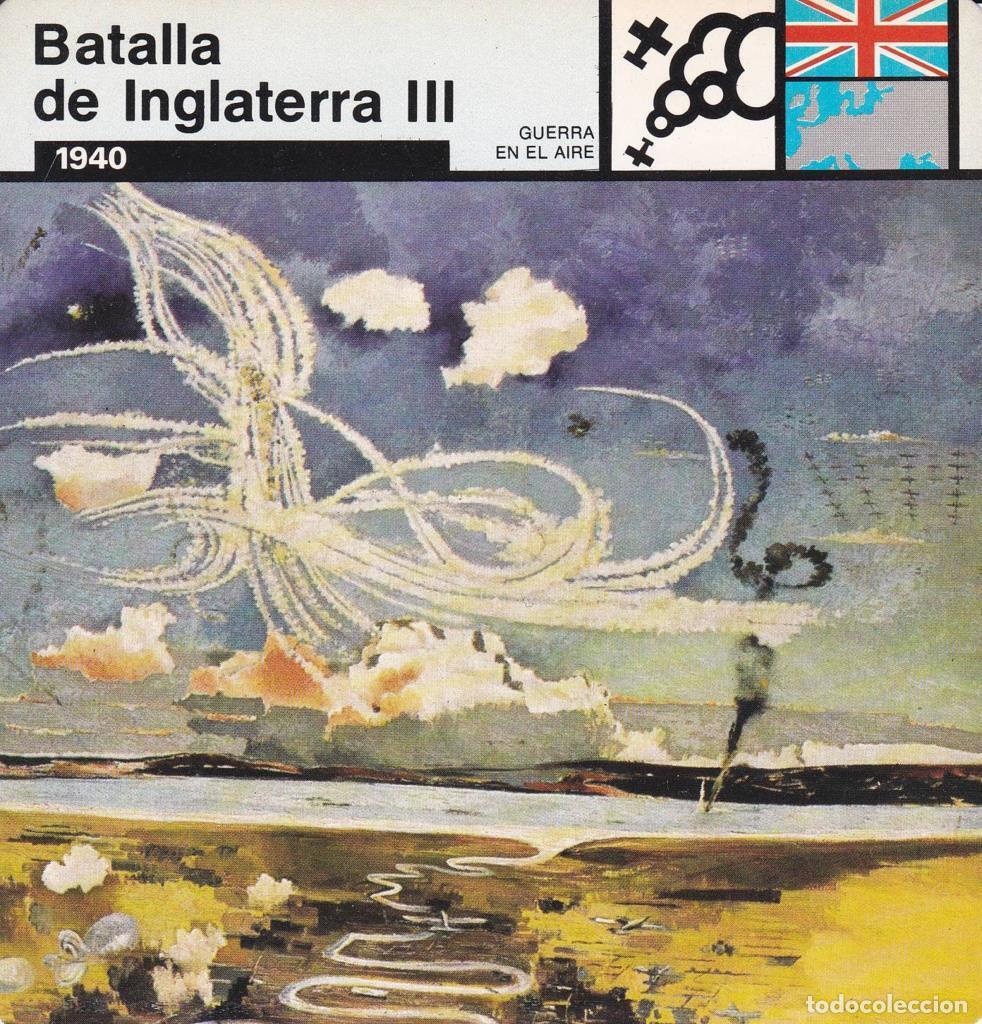 Postcards: FICHA GUERRA EN EL AIRE: BATALLA DE INGLATERRA III. 1940 - NULL