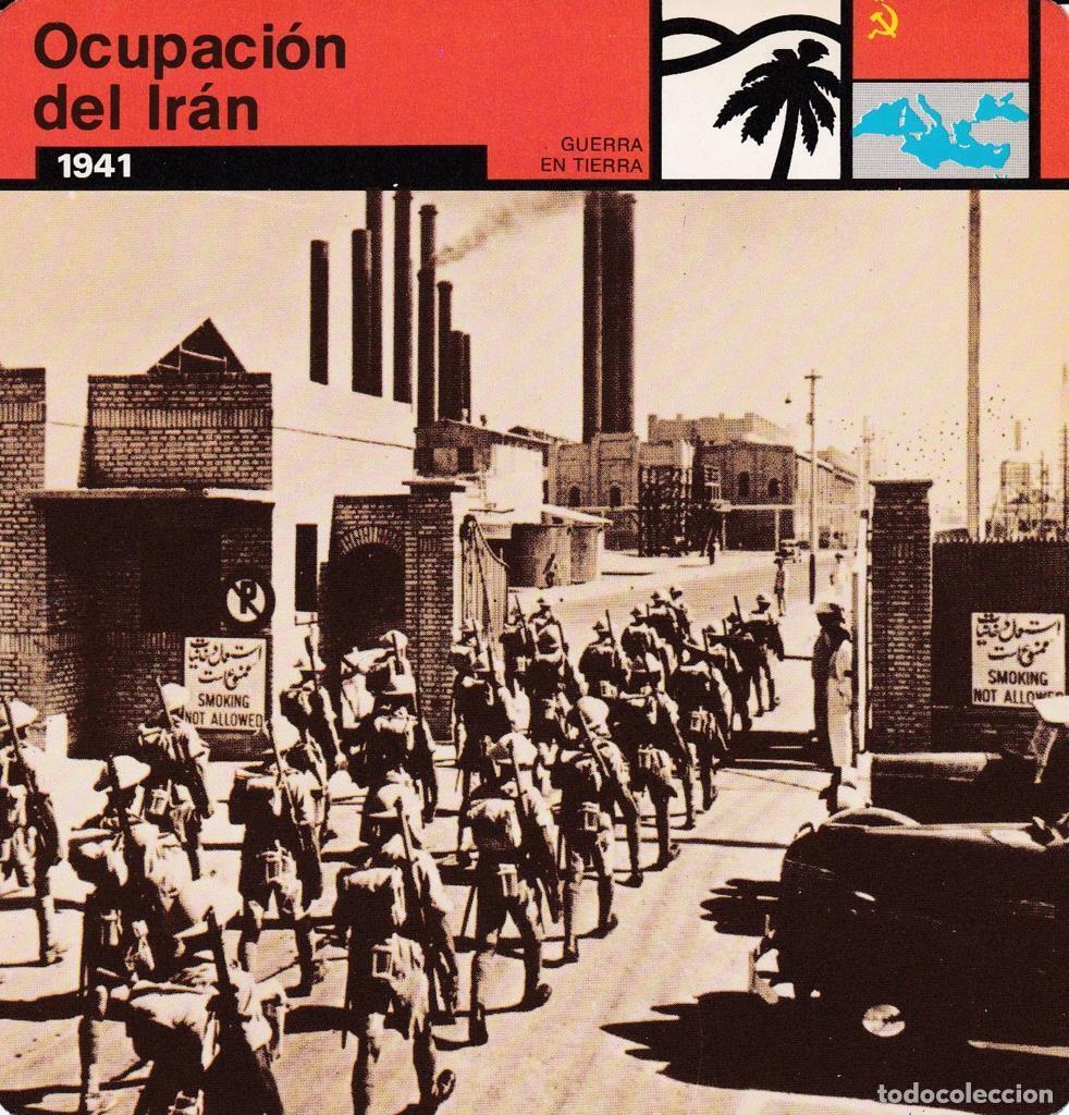 Postcards: FICHA GUERRA EN TIERRA: OCUPACION DE IRAN. 1941 - NULL