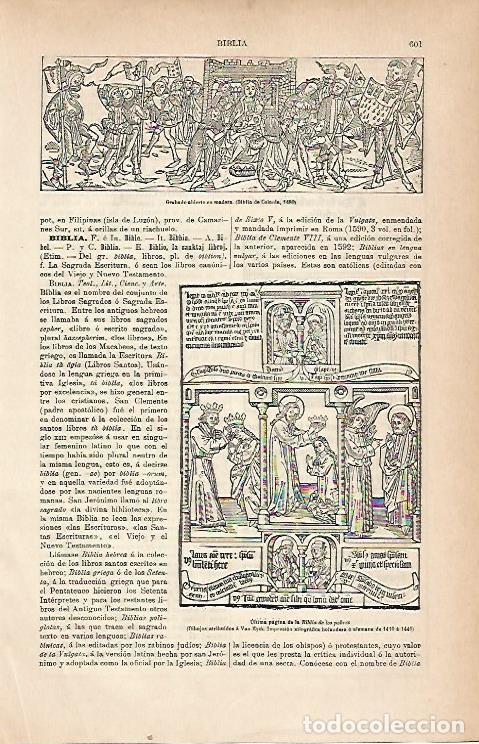 Postales: LAMINA ESPASA 22228: Biblia de los Pobres - Varios