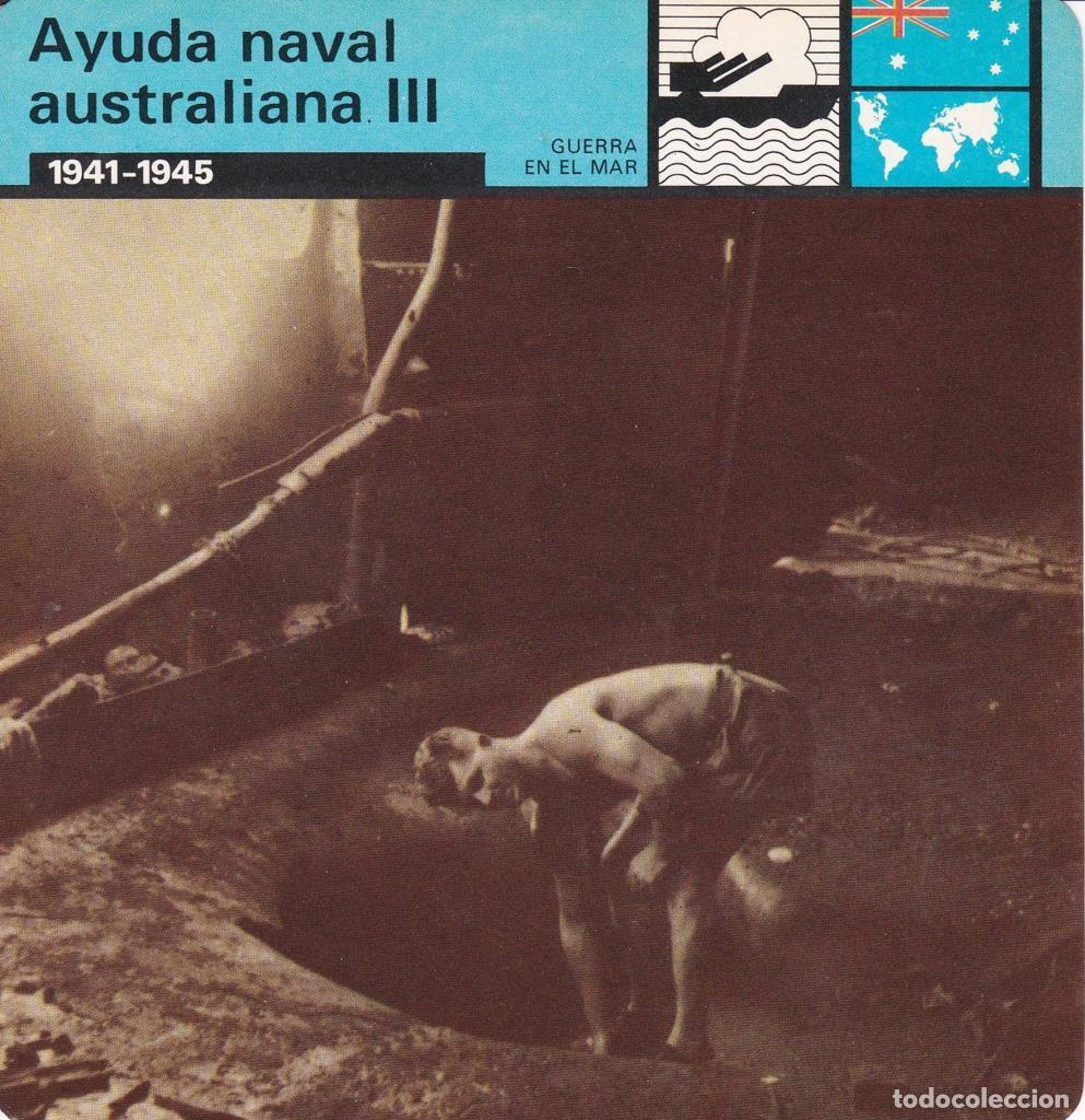 Postcards: FICHA GUERRA EN EL MAR: AYUDA NAVAL AUSTRALIANA III. 1941-1945 - NULL