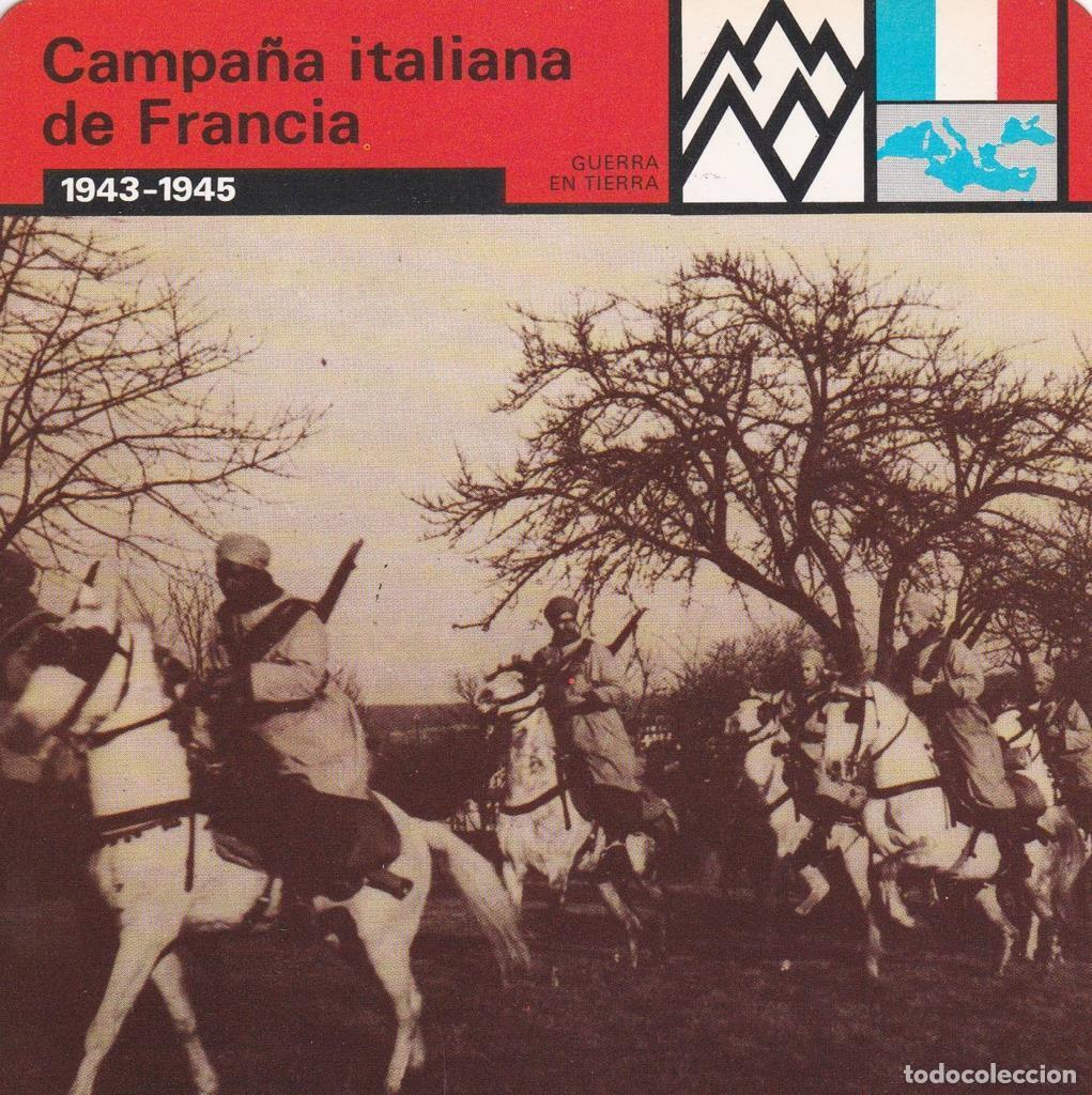 Cartoline: FICHA GUERRA EN TIERRA: CAMPA&Ntilde;A ITALIANA DE FRANCIA. 1943-1945 - NULL