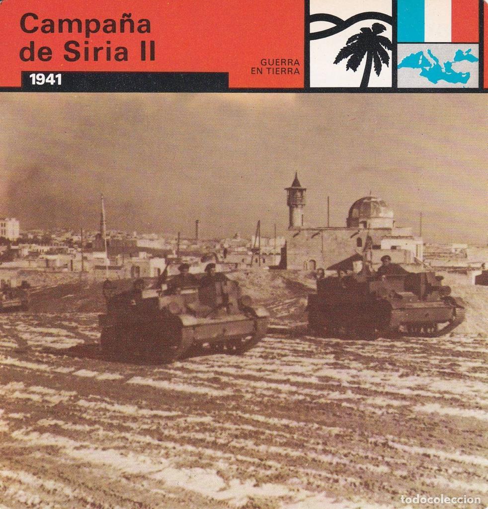Cartoline: FICHA GUERRA EN TIERRA: CAMPA&Ntilde;A DE SIRIA II. 1941 - NULL