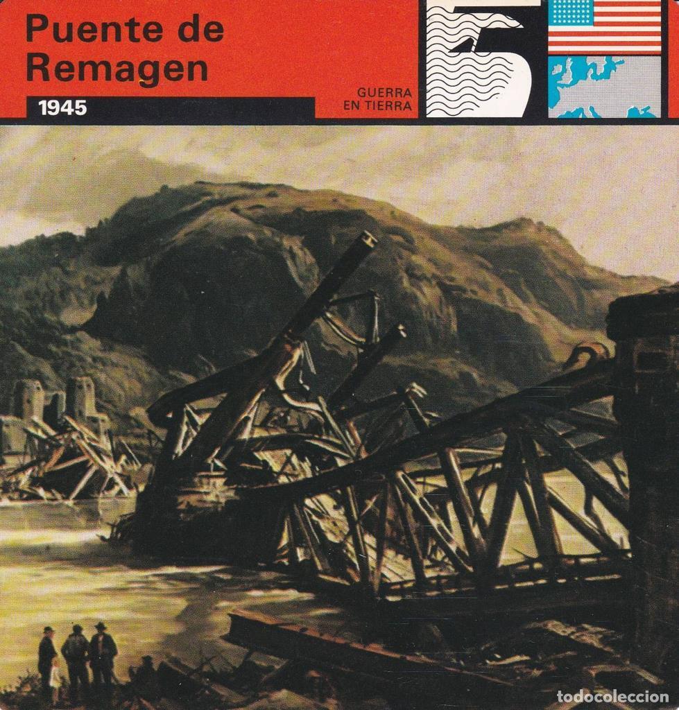 Cartoline: FICHA GUERRA EN TIERRA: PUENTE DE REMAGEN. 1945 - NULL
