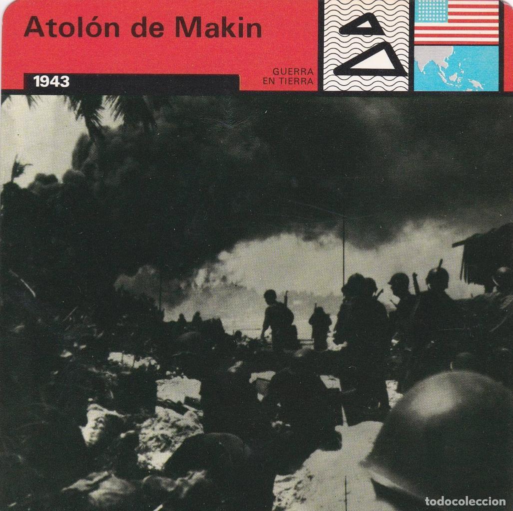 Cartoline: FICHA GUERRA EN TIERRA: ATOLON DE MAKIN. 1943 - NULL