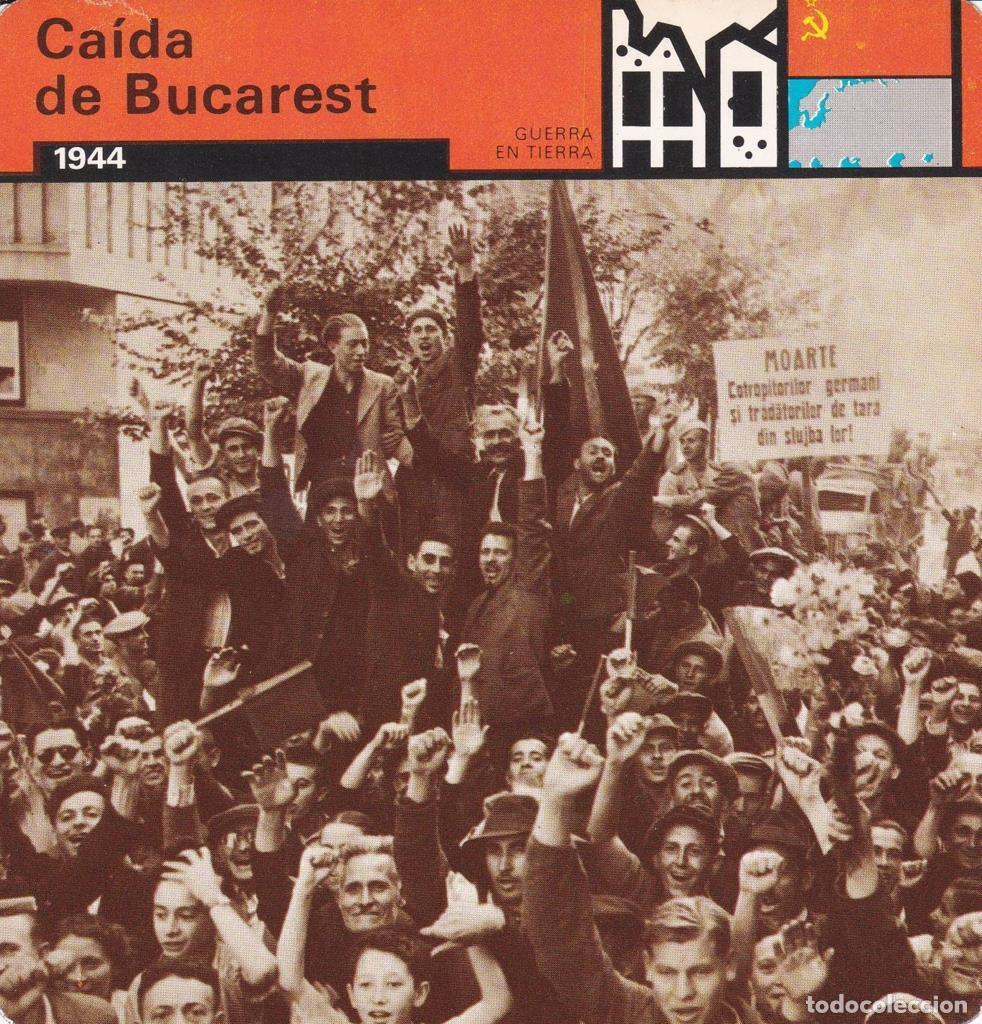Cartoline: FICHA GUERRA EN TIERRA: CAIDA DE BUCAREST. 1944 - NULL