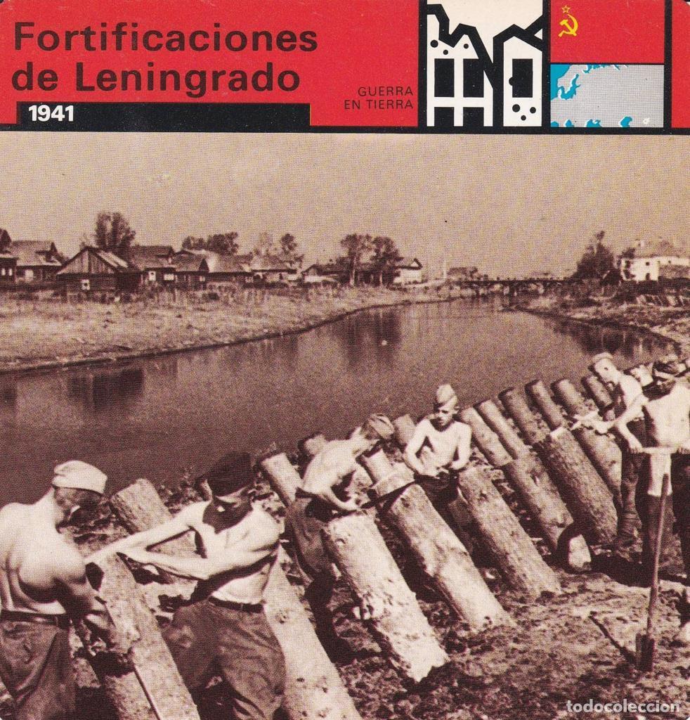 Cartoline: FICHA GUERRA EN TIERRA: FORTIFICACIONES DE LENINGRADO. 1941 - NULL