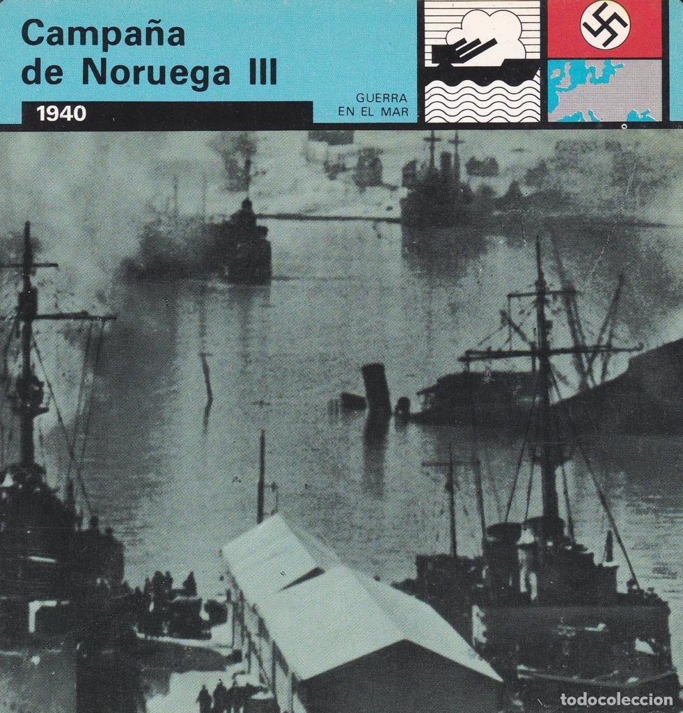 Cartoline: FICHA GUERRA EN EL MAR: CAMPA&Ntilde;A DE NORUEGA III. 1940 - NULL