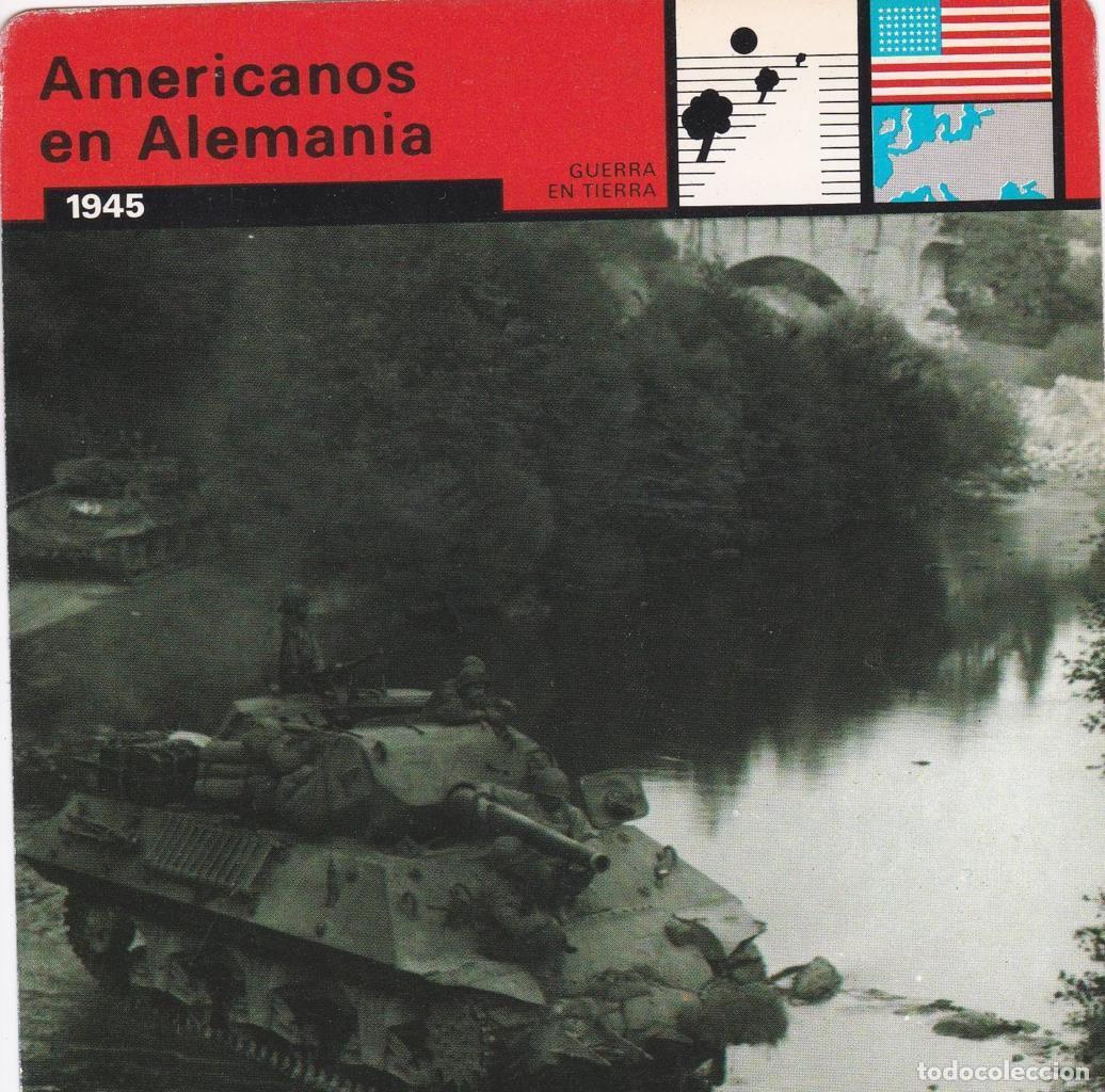 Cartoline: FICHA GUERRA EN TIERRA: AMERICANOS EN ALEMANIA. 1945 - NULL