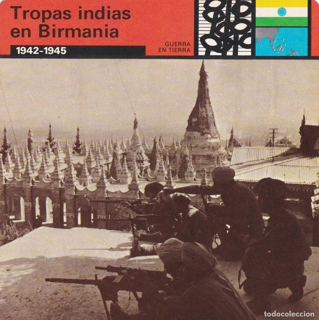 Cartoline: FICHA GUERRA EN TIERRA: TROPAS INDIAS EN BIRMANIA. 1942-1945 - NULL