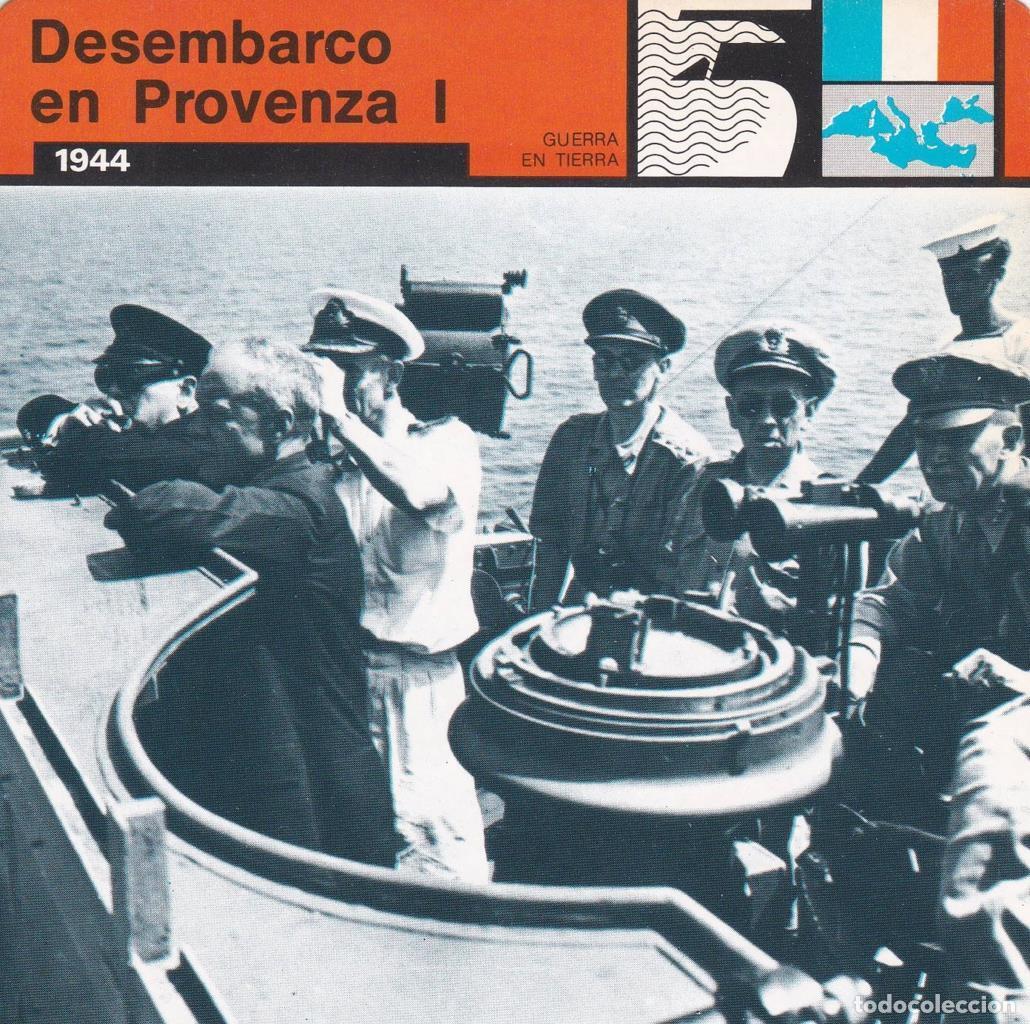 Cartoline: FICHA GUERRA EN TIERRA: DESEMBARCO EN PROVENZA I. 1944 - NULL