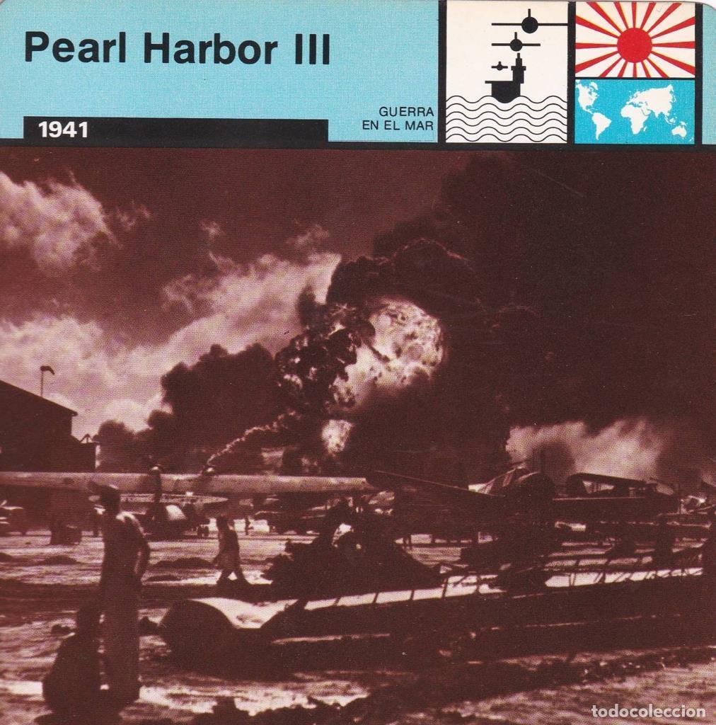Cartoline: FICHA GUERRA EN EL MAR: PEARL HARBOR III. 1941 - NULL