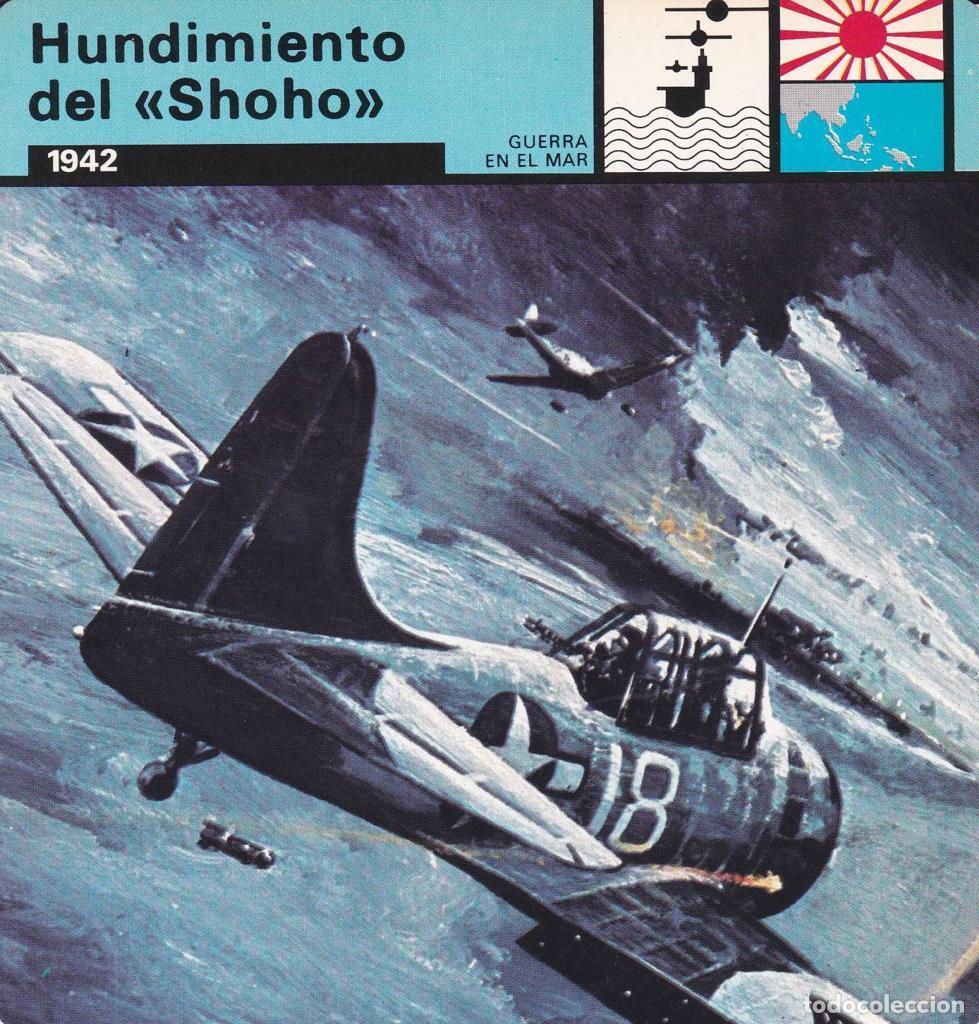 Cartoline: FICHA GUERRA EN EL MAR: HUNDIMIENTO DEL SHOKO&rdquo;. 1942&rdquo; - NULL