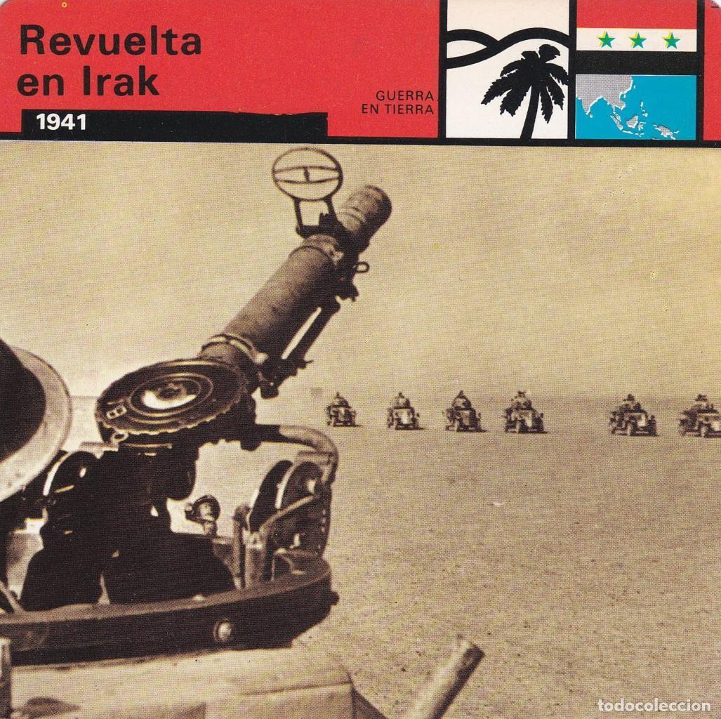 Postales: FICHA GUERRA EN TIERRA: REVUELTA EN IRAK. 1941 - NULL