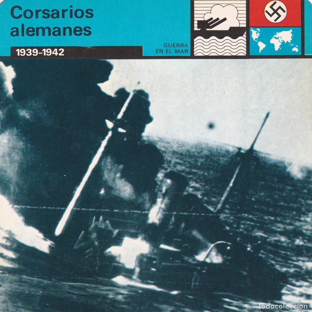Postkarten: FICHA GUERRA EN EL MAR: CORSARIOS ALEMANES. 1939-1942 - NULL