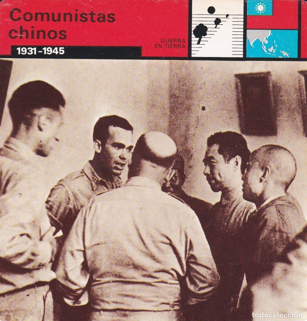 Postales: FICHA GUERRA EN TIERRA: COMUNISTAS CHINOS. 1931-1945 - NULL