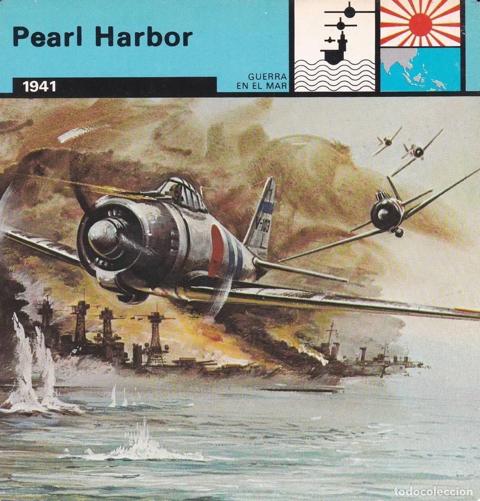 Postales: FICHA GUERRA EN EL MAR: PEARL HARBOR. 1941 - NULL