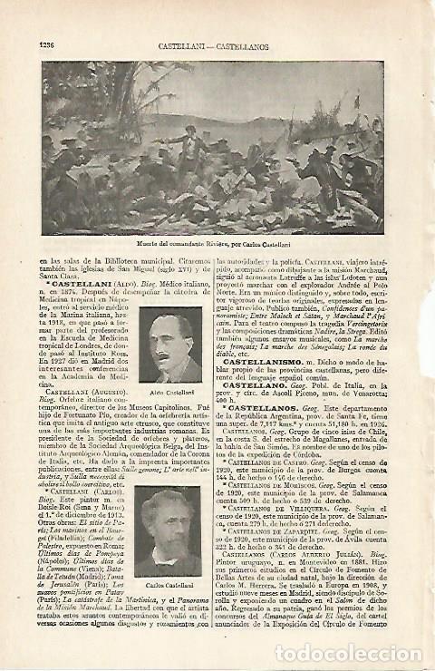 Postcards: LAMINA ESPASA 24420: Muerte del comandante Riviere por C. Castellani - Varios