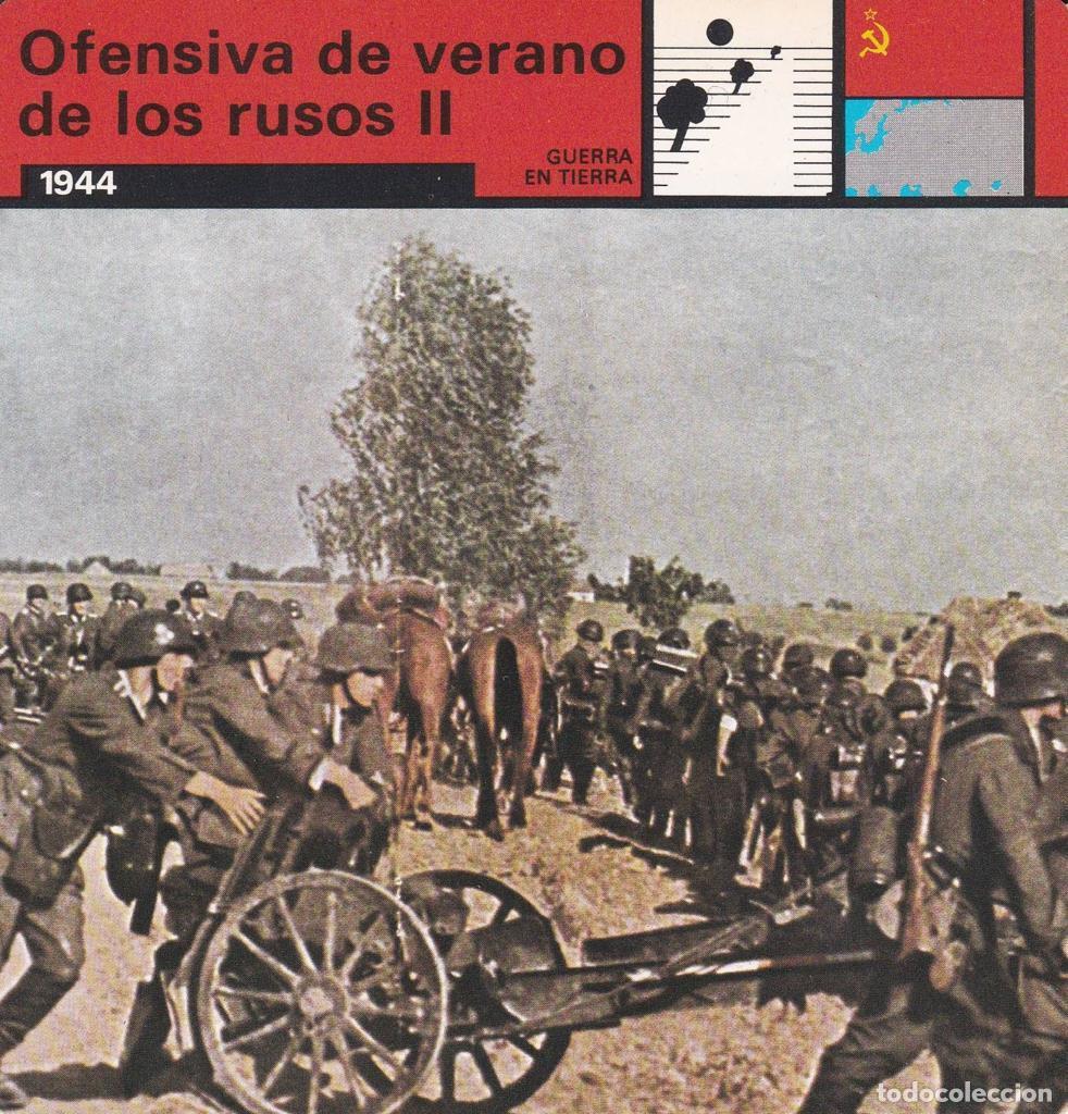 Cartes Postales: FICHA GUERRA EN TIERRA: OFENSIVA DE VERANO DE LOS RUSOS II. 1944 - NULL