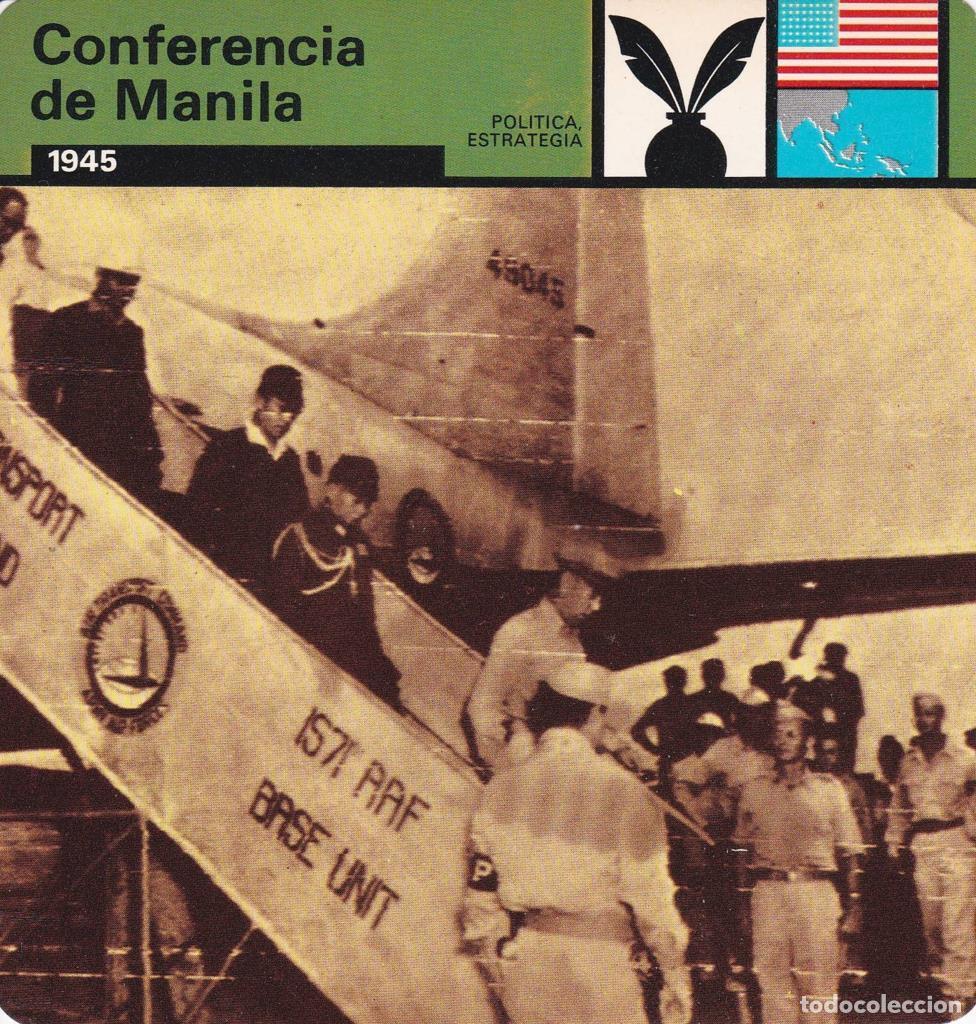 Cartes Postales: FICHA POLITICA, ESTRATEGIA: CONFERENCIA DE MANILA. 1945 - NULL