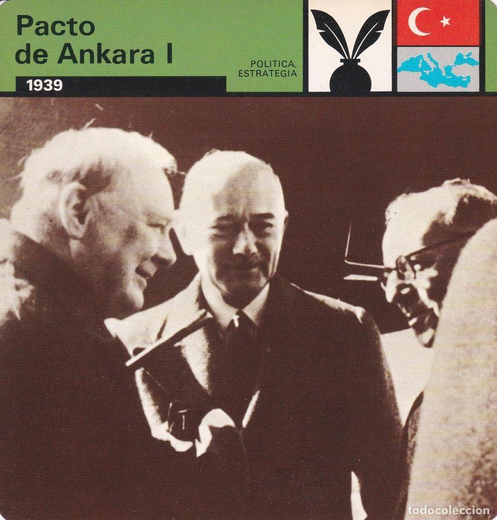 Cartes Postales: FICHA POLITICA, ESTRATEGIA: PACTO DE ANKARA I. 1939 - NULL