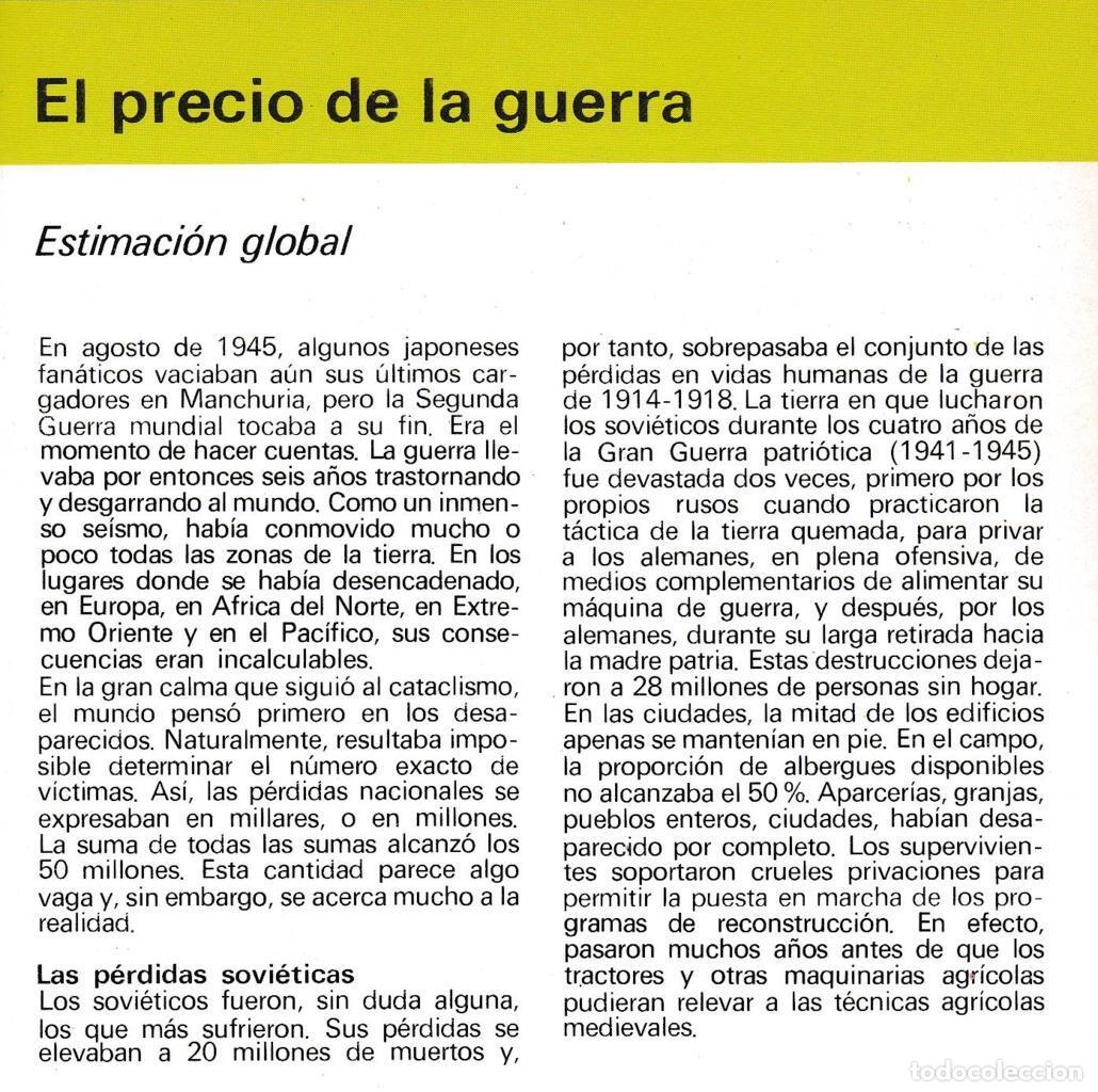 Cartes Postales: CRONOLOGIA: EL PRECIO DE LA GUERRA. TRIPTICO - NULL