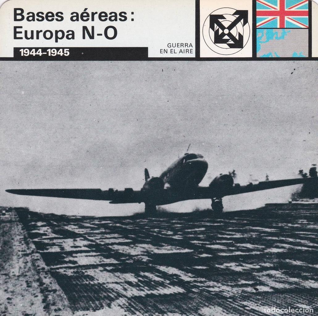 Postkarten: FICHA GUERRA EN EL AIRE: BASES AEREAS: EUROPA N-O. 1944-1945 - NULL