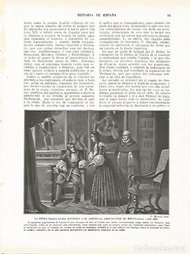 Postais: LAMINA 9151: La reina Maria Luisa aconseja a su esposo la destitucion de Medinaceli en 1685 - Manuel