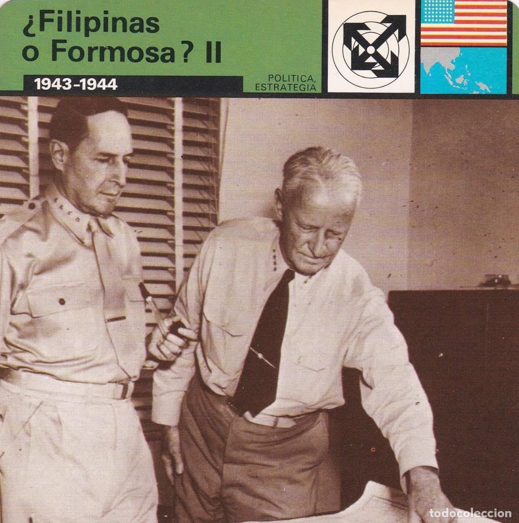 Cartoline: FICHA POLITICA, ESTRATEGIA: &iquest;FILIPINAS O FORMOSA? II. 1943-1944 - NULL