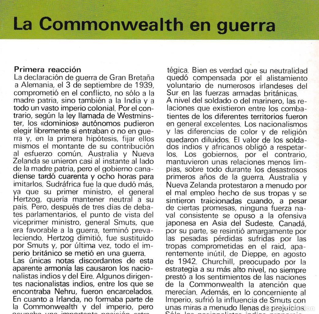 Cartes Postales: CRONOLOGIA: LA COMMONWEALTH EN GUERRA. TRIPTICO - NULL