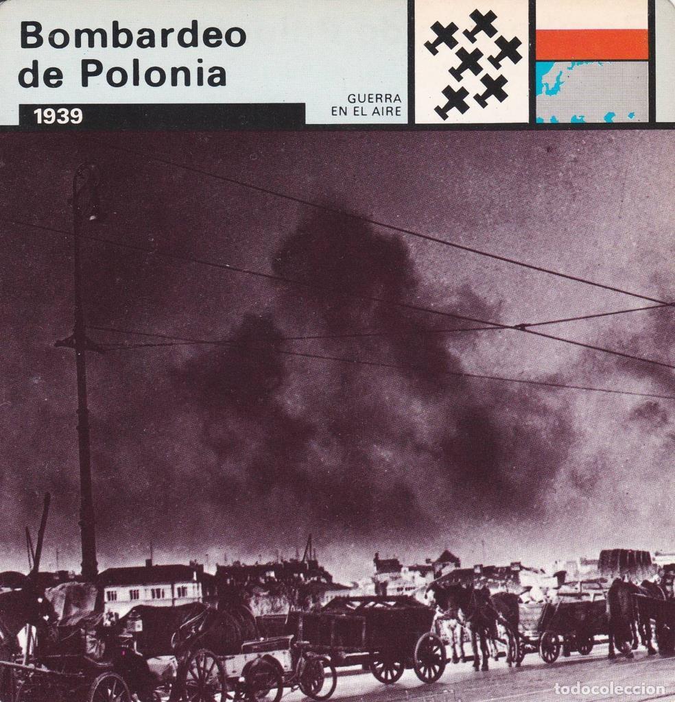 Cartes Postales: FICHA GUERRA EN EL AIRE: BOMBARDEO DE POLONIA. 1939 - NULL