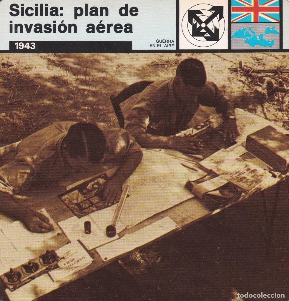 Cartes Postales: FICHA GUERRA EN EL AIRE: SICILIA: PLAN DE INVASION AEREA. 1943 - NULL