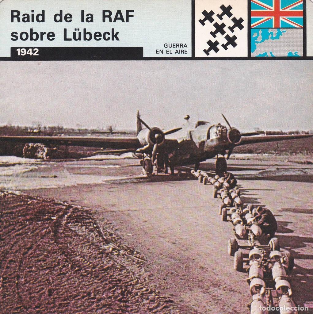 Cartes Postales: FICHA GUERRA EN EL AIRE: RAID DE LA RAF SOBRE L&Uuml;BECK. 1942 - NULL