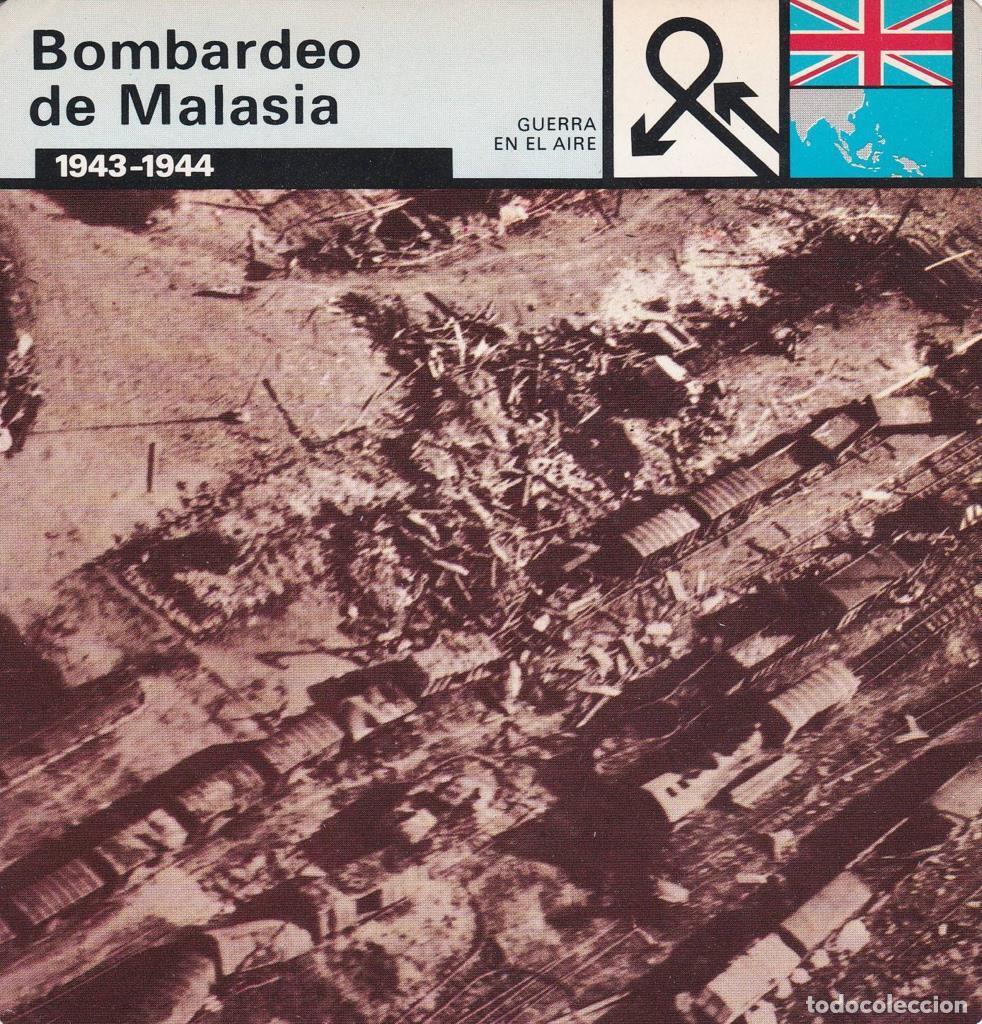 Cartes Postales: FICHA GUERRA EN EL AIRE: BOMBARDEO DE MALASIA. 1943-1944 - NULL