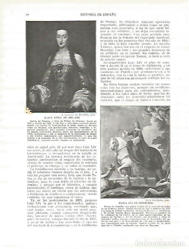 Postkarten: LAMINA 9153: Retratos de Maria Luisa de Orleans y de Maria Ana de Newburgo - Manuel Rodriguez Codola