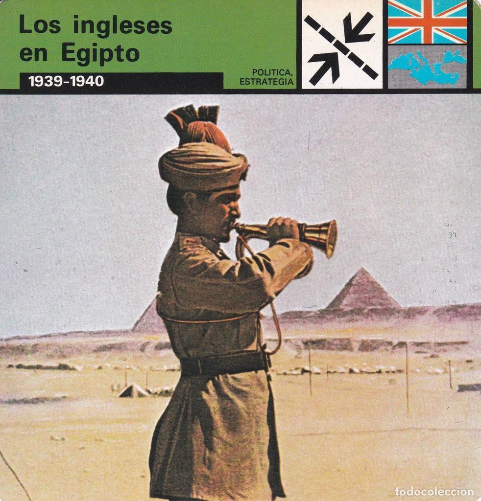 Cartes Postales: FICHA POLITICA, ESTRATEGIA: LOS INGLESES EN EGIPTO. 1939-1940 - NULL