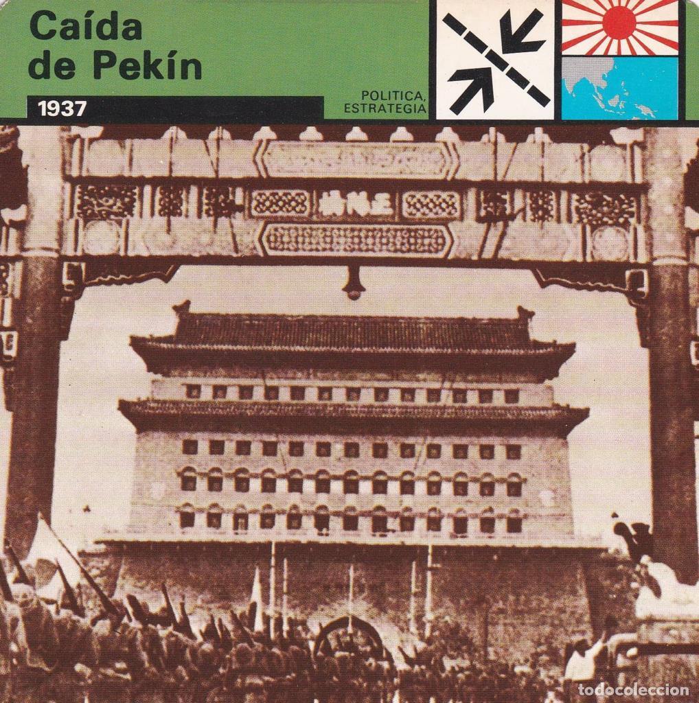 Cartes Postales: FICHA POLITICA, ESTRATEGIA: CAIDA DE PEKIN. 1937 - NULL