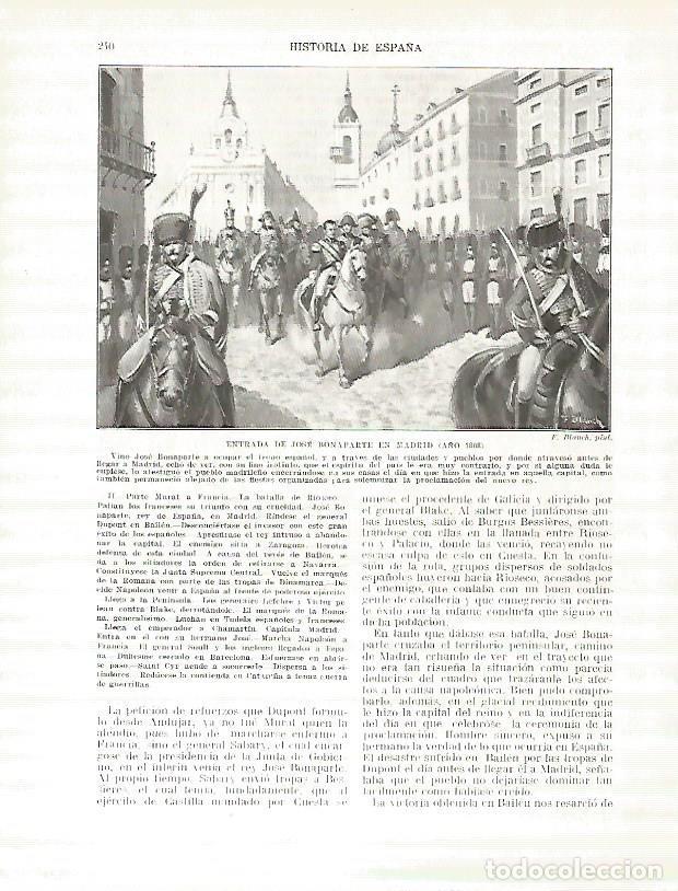 Postkarten: LAMINA 9237: Entrada de Jose Bonaparte en Madrid en 1808 - Manuel Rodriguez Codola