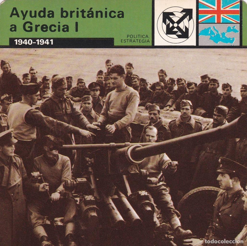 Cartes Postales: FICHA POLITICA, ESTRATEGIA: AYUDA BRITANICA A GRECIA I. 1940-1941 - NULL