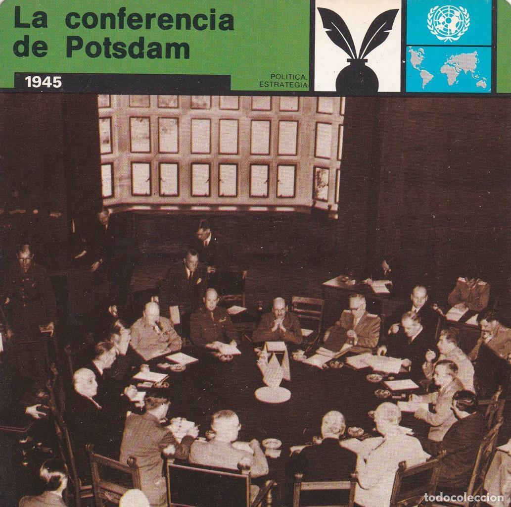 Cartes Postales: FICHA POLITICA, ESTRATEGIA: LA CONFERENCIA DE POTSDAM. 1945 - NULL