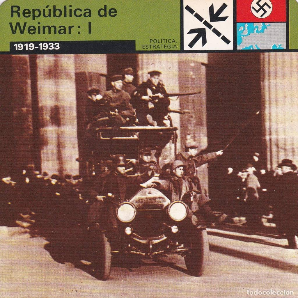 Cartes Postales: FICHA POLITICA, ESTRATEGIA: REPUBLICA DE WEIMAN: I. 1919-1933 - NULL
