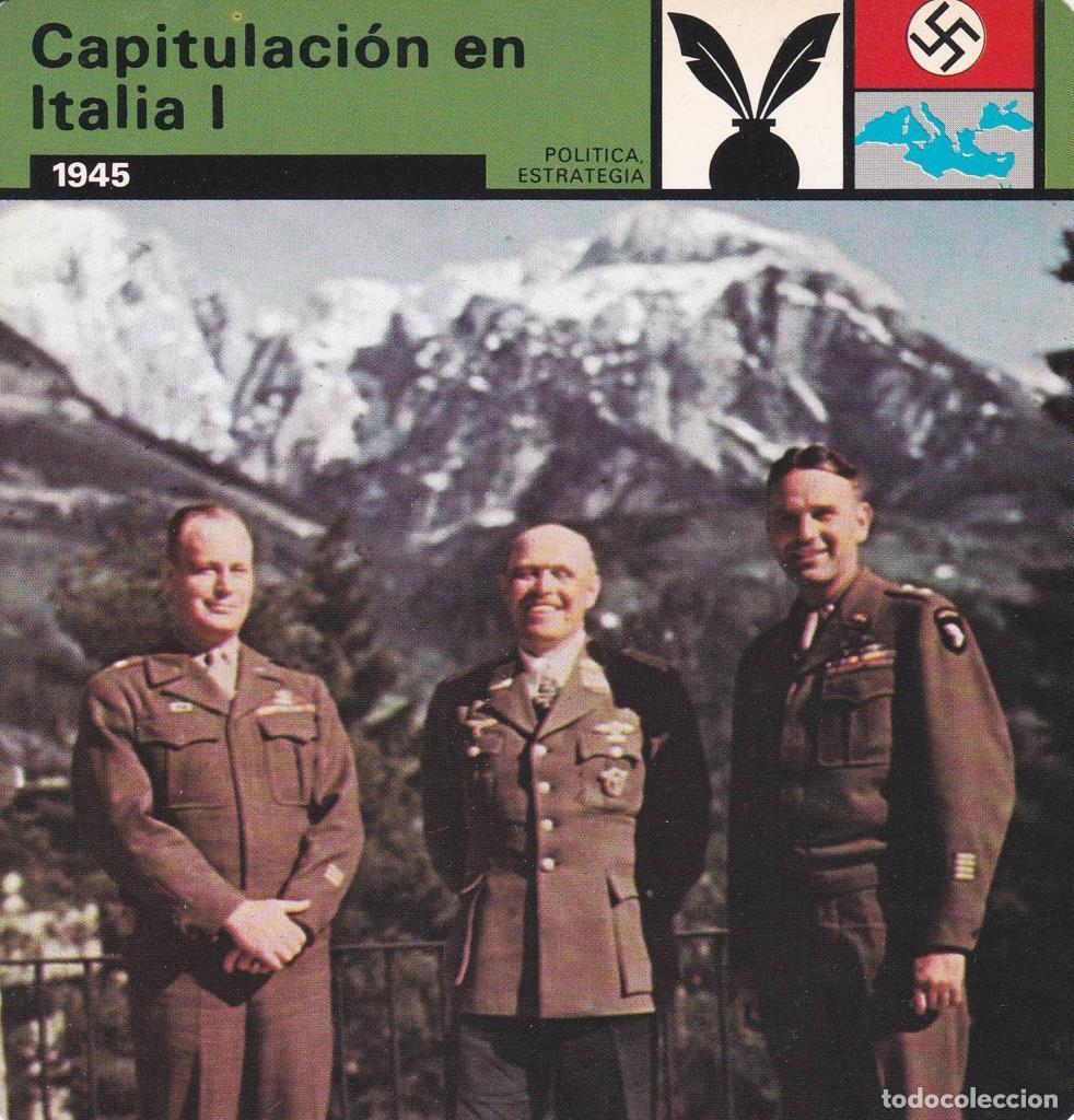 Cartes Postales: FICHA POLITICA, ESTRATEGIA: CAPITULACION DE ITALIA I. 1945 - NULL
