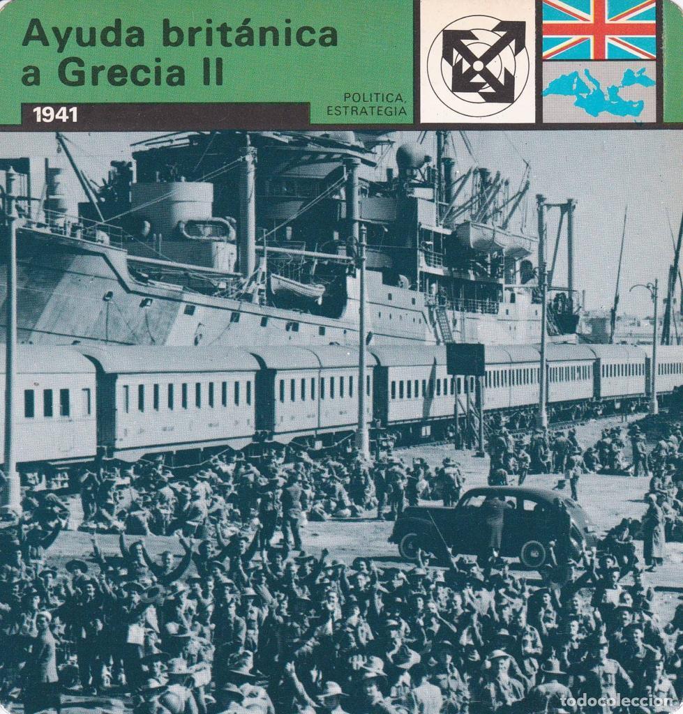 Cartes Postales: FICHA POLITICA, ESTRATEGIA: AYUDA BRITANICA A GRECIA II. 1941 - NULL