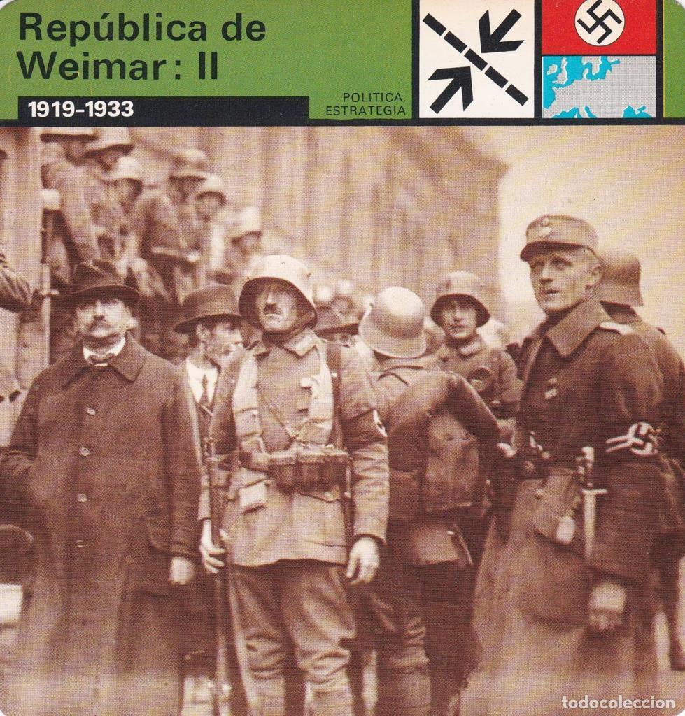 Cartes Postales: FICHA POLITICA, ESTRATEGIA: REPUBLICA DE WEIMAN: II. 1919-1933 - NULL