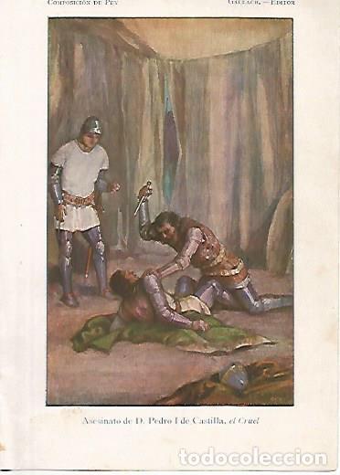 Postkarten: LAMINA 13778: Asesinato de Pedro I de Castilla el Cruel - Alfredo Opisso