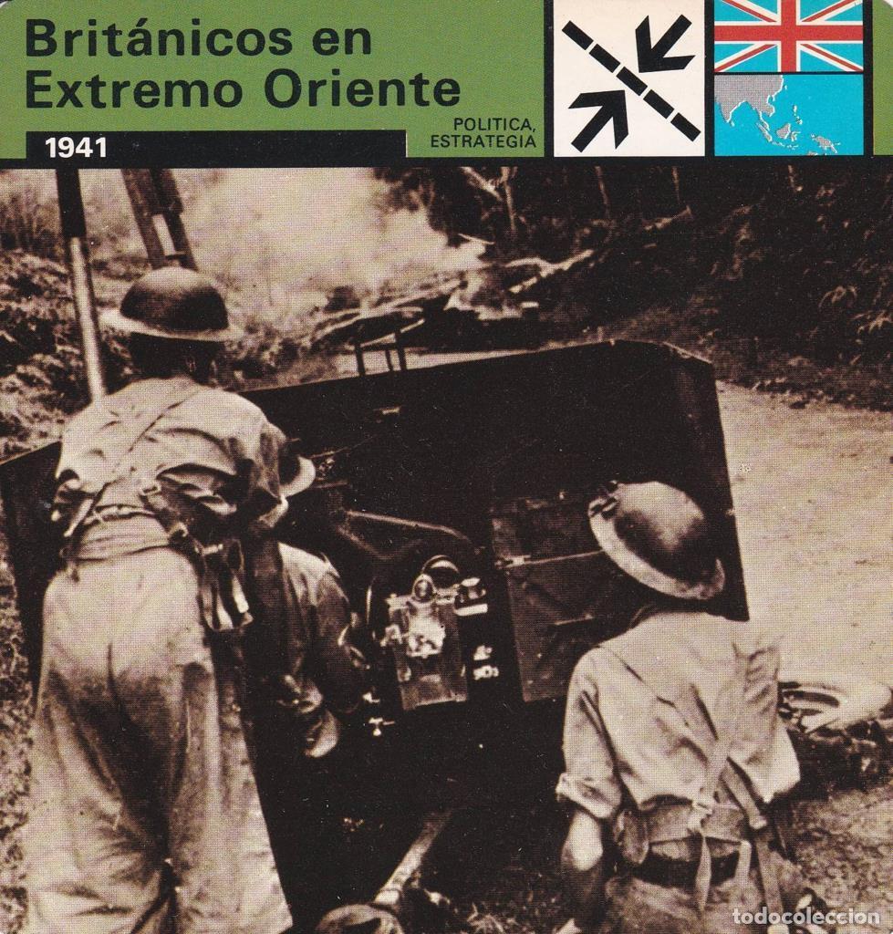 Cartes Postales: FICHA POLITICA, ESTRATEGIA: BRITANICOS EN EXTREMO ORIENTE. 1941 - NULL