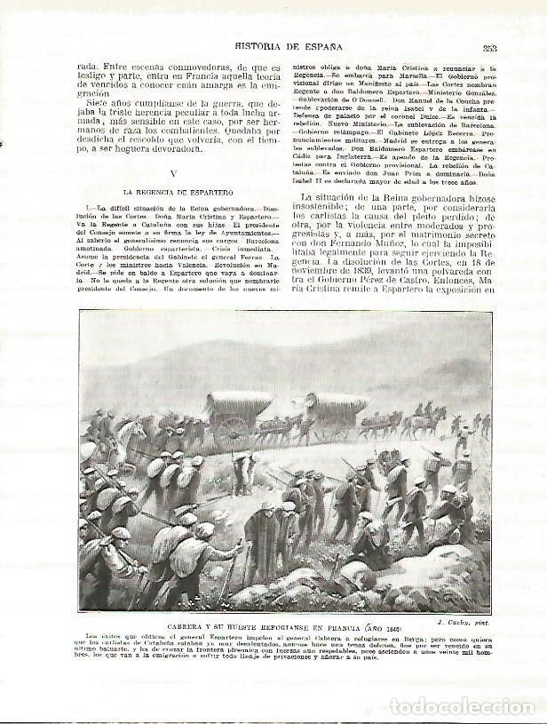 Cartoline: LAMINA 9302: Cabrera y su hueste se refugian en Francia en 1840 - Manuel Rodriguez Codola